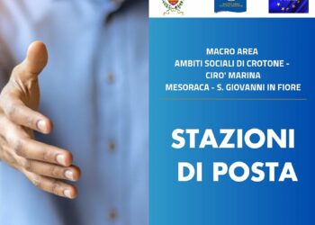 Crotone, prende vita il progetto “Stazioni di Posta” per persone fragili e senza dimora