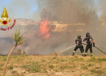 Crotone, venerdì di fuoco: Vigili del Fuoco impegnati su più fronti contro gli incendi alimentati dal vento