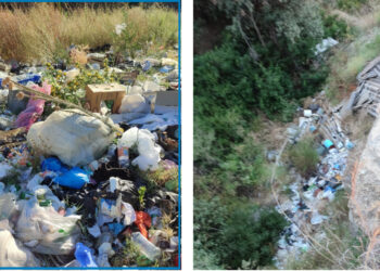 Roccabernarda: operatori Earth Odv segnalano discariche con rifiuti pericolosi durante attività AIB