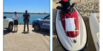 Controlli serrati a Cirò Marina, Cutro, Crotone e Le Castella: sanzioni ai lidi, sequestro moto d’acqua e una denuncia per abuso edilizio