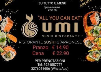 Nuova apertura a Cirò Marina: arriva “UMI Sushi”, ristorante all you can eat con sconto del 50% sul take away