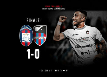 Coppa Italia: Crotone batte Catania e passa il turno