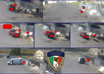 Cirò Marina, abbandonano rifiuti nell’area industriale: multe fino a 7.800 euro grazie alle indagini della Polizia Locale