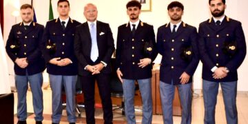 Crotone, sei nuovi agenti della Polizia di Stato rafforzano l’organico della Questura