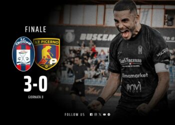 Calcio, Serie C, 8a giornata: Crotone vs Picerno 3-0