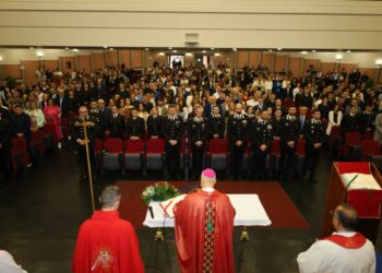Reggio Calabria, 125 Allievi Carabinieri ricevono la Cresima alla Scuola Allievi con l’Ordinario Militare Mons. Gian Franco Saba