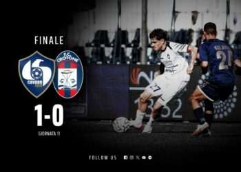 Calcio, Serie C, 11a giornata: Cavese vs Crotone 1-0