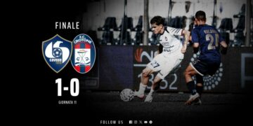 Calcio, Serie C, 11a giornata: Cavese vs Crotone 1-0