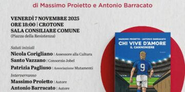 Prima presentazione a Crotone del romanzo “Chi vive d’amore. Il Cannoniere” di Massimo Proietto