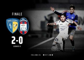 Calcio, Serie C, 15a giornata: Audace Cerignola vs Crotone 2-0