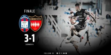 Calcio, Serie C, 14a giornata: Crotone vs Sorrento 3-1