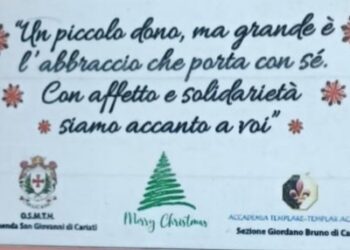 Cavalieri Templari e membri dell’Accademia Templare a Villa Elena per un Natale di solidarietà