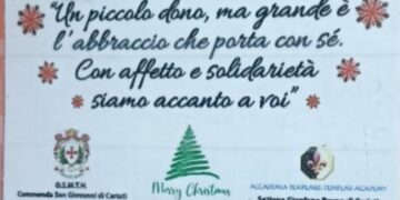 Cavalieri Templari e membri dell’Accademia Templare a Villa Elena per un Natale di solidarietà