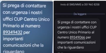 ASP Crotone avverte: continuano le truffe via SMS, non richiamare numeri sospetti e denunciare subito