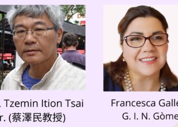 Italia e Cina unite dalla poesia: in Cina il nuovo libro di Francesca Gallello Gabriel Italo Nel Gómez con il prof. Tzemin Ition Tsai