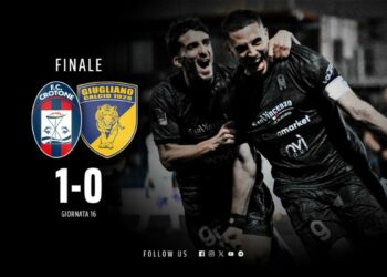 Calcio, Serie C, 16a giornata: Crotone vs Giugliano 1-0
