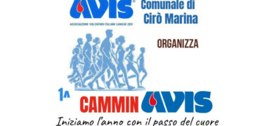 Cirò Marina, il 4 gennaio la “1ª CamminAvis”: si inizia l’anno con il passo del cuore