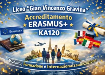 Il Liceo Gravina consolida il suo percorso europeo: ottenuto l’Accreditamento Erasmus+ KA120
