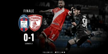 Calcio, Serie C, 21a giornata: Crotone vs Team Altamura 0-1