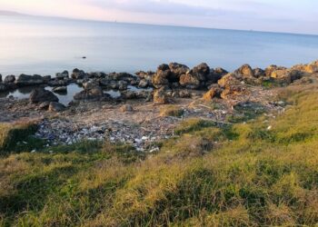 Capo Colonna invasa dalla plastica dopo il ciclone: il Circolo Ibis chiede interventi immediati e responsabilità chiare.