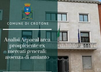 Ex Mercati Generali di Crotone, ARPACAL: nessuna traccia di amianto nei campioni di terreno