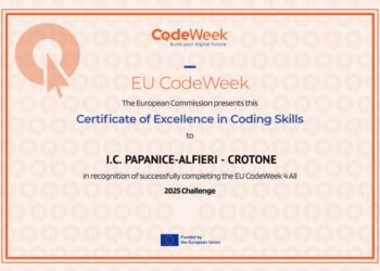 I.C. Papanice Alfieri premiato dalla Commissione Europea per l’eccellenza digitale nella EU Code Week 2025