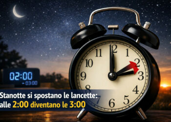 Torna l’ora legale: stanotte lancette avanti di un’ora, si dorme meno ma arrivano giornate più lunghe