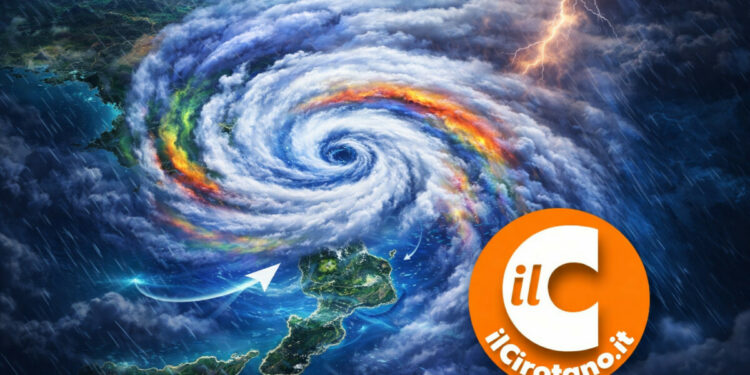 Calabria, in arrivo il ciclone Deborah: freddo intenso, piogge e raffiche oltre i 100 km/h