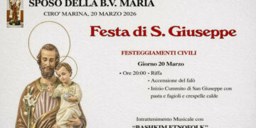 Cirò Marina, stasera accensione del fuoco alla Chiesa di San Giuseppe: tradizione, cummito e musica etnofolk