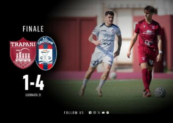 Calcio, Serie C, 31a giornata: Trapani vs Crotone 1-4