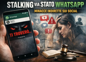 Stalking anche via stato WhatsApp: la Cassazione apre ai contatti indiretti sui social